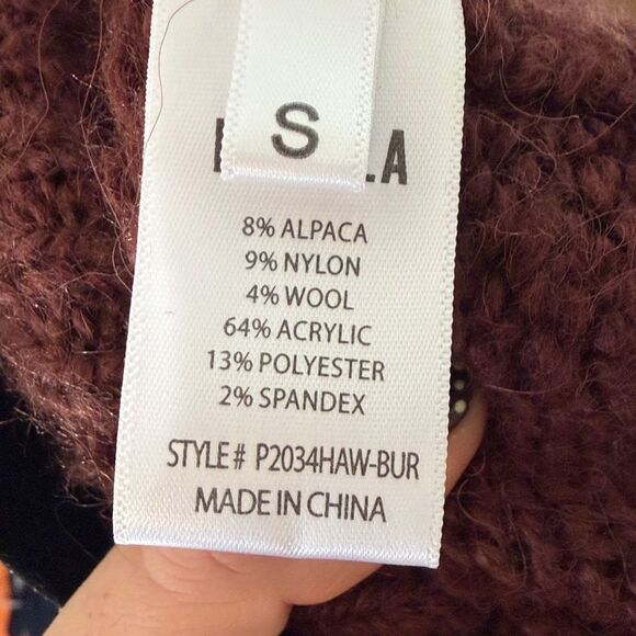 Pistola Alpaca Wool Lenore Collared Crop Cardigan, Size S - Picture 8 of 8